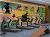 사용자 정의 사진 벽 3D 벽화 향수 낙서 복고풍 나무 보드 스포츠 체육관 벽지 클럽 배경 벽 종이 집 장식에 대한 배경 화면