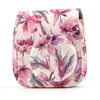 Populär modedesigner personlig stil tryckt blomma crossbody sling pu läder kameraväska för Fujifilm instax mini 11