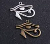 60pcs argento antico bronzo Rah Egitto occhio di Horus pendenti di fascini egiziani per i risultati dei monili del braccialetto della collana 27x33mm