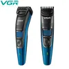 VGR V-052 Elektrisk hårklippare Justerbar gränsskam Hårskuren Razor USB-uppladdningsbar skägg trimmer