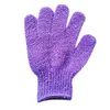Exfoliating kąpki rękawicy do szorbowania rękawiczki nylonowe rękawiczki prysznicowe Body Spa Masaż Masaż Dead Skin Cell Remover 1 pary 2 PCS6537131