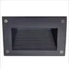 DHL LED 계단 빛 3W 지하 램프 IP67 데크 단계 Paitio Recessed inground 조명 바닥 정원 풍경 벽 야외 조명