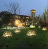 Sol Fireworks Lights 120 LED-stränglampa Vattentät Luces Outdoor Garden Lighting Lawn Lampor Juldekorationer Ljus