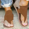 2020 nouveau été sandales femmes plat dames confortable cheville creux bout rond sandales semelle souple chaussures Sandalias Mujer 2020