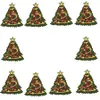 10 Stück niedliche Stickerei-Aufnäher mit Weihnachtsbaum für Kinder, zum Aufbügeln, Stickerei-Aufnäher für Kleidung, Jacken, Schals, Hüte, zum Nähen, Acc8631313