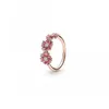 925 Sterling Silver Ringar Mode Smycken Kvinnor Ringar Diamantring Bröllop Förlovningsring för Kvinnor