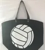 Outdoor Beach Bag Sport Canvas Handtassen Softball Baseball Tote Football Shouder Tassen Meisje Volleyball Teen Opbergzakken