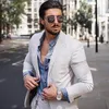 Erkek Takımları Düğün Smokin Moda Yakışıklı Bir Düğme Peaked Yaka Damat Takım Elbise Custom Made Slim Fit İki adet Best Man Ceket Pantolon