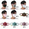 Unisex Face Mask With Valve Anti Dust Respirator Camo Face Masks Washable Reusable Ice Silk Cotton Plaid Leopard Designer Face Masks CYZ2555