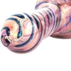 Newest Pretty Color Heady Pattern Pyrex Thick Glass Smoking Tube Handpipe Portable High Quality Handmade Dry Herb Tobacco Oil Rigs Bong Pipe