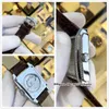 5 stijlen Luxe Hoge Kwaliteit Gondolo 5124G-011 Diamond Steel Automatic Mens Horloge Blauw Wijzerplaat Lederen Band Heren Horloges