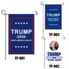 США STOCK 30 * 45см Дональд Трамп Amercia Флаг Полиэстер Флаг конфедератов Глава Металл Grommet Личность Декор Trump Keep Great Banner FY6066