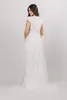 2020 Новые Модест Свадебные платья с короткими рукавами Luxury Бисероплетение Top-линии Soft Тюль Неформальная LDS Свадебные платья Boho Свадебное платье