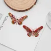 Retro colorido strass gotejamento esmalte óleo broche de borboleta para mulheres insetos animais broches pinos vendas diretas da fábrica