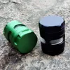 Fönsterstil Aluminium Rökning Grinders Stor 2,5 tums 4 Piece Herb Grinder Med Bästa Pollen Catcher Metal Tobacco Herb Grinder Rökrör