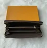 Männer berühmte einzelne Zippy-Geldbörse Damenhandtaschen Geldbörsen Clutch-Geldbörsen Ledergeldbörse Kartenhalter Vintage braune Druckblumen-Clutch 225D