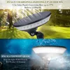 Yuvarlak Güneş Duvar Işık PIR Hareket Sensörü Dairesel Bahçe Işık Sokak Lambası Dış Aydınlatma 360 Derece Duvar Lambası 3 Aydınlatma Modları