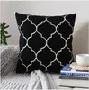 Home Decor Embroidered Cushion Cover Grey Black green Geometric Canvas Cotton Square Embroidery Pillow Cover 45x45cm Pillow Sham13043668