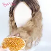 Synthetic Braiding Wig Braided Wigs Short Low Wave Style Long Curly Blonde Color Ombre Bug Wigs for White Weaves Synthetic Hair