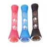 Atacado Hookahs Brilho no tubo de vidro de silicone escuro tubos de vidro para 7 pipes de forma de forma cor ultimate ferramenta de tabaco erva idosos tigela escondida