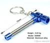 mini tragbare farbenfrohe Feder Biegung Raucherzubehör Mini Rauchrohr Metallrohr Rauchrohr Mini Aluminium Tabak Keychain 8651487