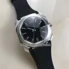 YENİ Sürüm Octo 101.964 BGO41BSLD Mens Japonya Kuvars İzle Gümüş Kılıf Siyah Gents İş Saatler Kauçuk Kayış 6 Styles Dial