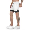 Mens Sweatpants Running Shorts Double Layer Jogging Shorts Quick Drying Beach Jogging 2 in 1 Gym Jogger Workout Clothing