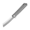 OEM Titanium Handle outdoor mini folding survival pocket knife D2 blade for camping EDC fishing hiking hunting rescue