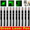 10PCS 50Miles 532nm Mini Bright Green Laser Pointer Pen Astronomy 1mw Powerful Portable Lazer Cat/Dog Toy Astronomy Single Light