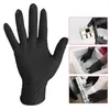 100pcslot Black LaTex Gants de nitrile jetable WorkRubbergardenkitchendishwashing ménage Nettoyage Hands Products8024644