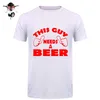 Deze man heeft een bier grappig drinken vakantie cadeau dronken t-shirt mannen katoen casual college afgedrukt t-shirt Tshirt1