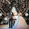 Plus Size Brautkleider 2020 Neue U-Ausschnitt Spitze Perlen Afrikanische Vestidos de Novia Luxus Brautkleider mit langer Schleppe