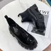 Stivaletti alla caviglia corti con cerniera nera moda di alta qualità stivali martin in vera pelle da donna grandi 35-41