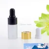 1 2 3 ml Frost Glass Droper Bottles Mini Tomt kosmetiskt prov Essential Oil Dropping Injekten Parfym flytande containerflaska facto3400127