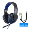 Casque de jeu à lumière Led professionnel pour ordinateur PS4 basse réglable stéréo PC Gamer sur l'oreille casque filaire avec micro cadeaux