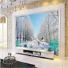 beautiful scenery wallpapers Forest park green road 3d landscape wallpapers background wall walk rail aisle living room