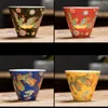 Handgemaakte email Dragon Tea Cup Phoenix Tea Master Bowl Accessoires Ceramic Teare Theware Pu'er theekop Drinkware Home Decor Gifts