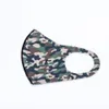 US Stock Adult Ice Silk Camo Flag Print Face Masks Fashion Designer Mask Reusable Washable Protective Dustproof Earloop Cloth Masks