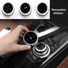 Car Multimedia Button Cover Stickers for BMW 3 5 Series X1 X3 X5 X6 F30 E90 E92 F10 F18 F11 F07 GT Z4 F15 F16 F25 E60 E61 Accessor227l