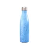 17oz stainless steel vacuum insulared water bottle double wall cola shape bottle grain of wood reusable metal water bottle v02