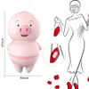 Piggy Sucking Vibratore Clit Sucker Stimolatore del clitoride Masturbatore Dildo Capezzolo Lingua Giocattoli orali per adulti Sesso Donna MX200422