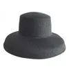 قبعة أودري هيبورن من القش أداة النمذجة الغارقة على شكل جرس قبعة كبيرة ذات حافة كبيرة عتيقة عالية التظاهر جو شاطئ سياحي Y200716