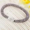 DHL Eppacket Populära nätverkshantering Rhinestone Armband Crystal Single Layer Star Män och Kvinnor DJFB97 Slap Snap Armband Smycken