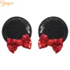 Mouse Ears Barrette Wholesale Sequin Hair Bows Glitter Butterfly Clips DIY Girls Hair Accessories Clips for Women1