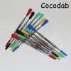 100pcs sigara içme balmumu dabbers silikon uçlu dabbing aracı 120mm cam dabber aletleri paslanmaz çelik boru temizlemeTool