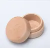 Beech Wood Small Round Storage Box Retro Vintage Ring Box for Wedding Natural Wooden Jewelry Case GD386