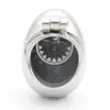 Новая нержавеющая сталь Полностью сдержание мужские устройства с кольцом кольцо, мошонка для шарика, клетки с петухой, секс -игрушки BDSM для Men5699625