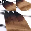 Extensão de cabelo sintético colorido em linha reta Extensões de cabelo peruano 20inch 1 Bundles Trançando o cabelo direto para mulheres negras