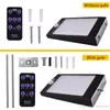 DHL Solar Lights Outdoor 48LED 3Modes Capteur de mouvement Applique murale solaire avec télécommande Lampe de sécurité étanche pour Street Garden Yard