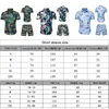 Summer Mens Tracksuit Floral Printed 2 Piec Set for Beach Travel Colorfull Casual Hawaiian Clothes Boardshorts Print Shirts Holiday Swimwear